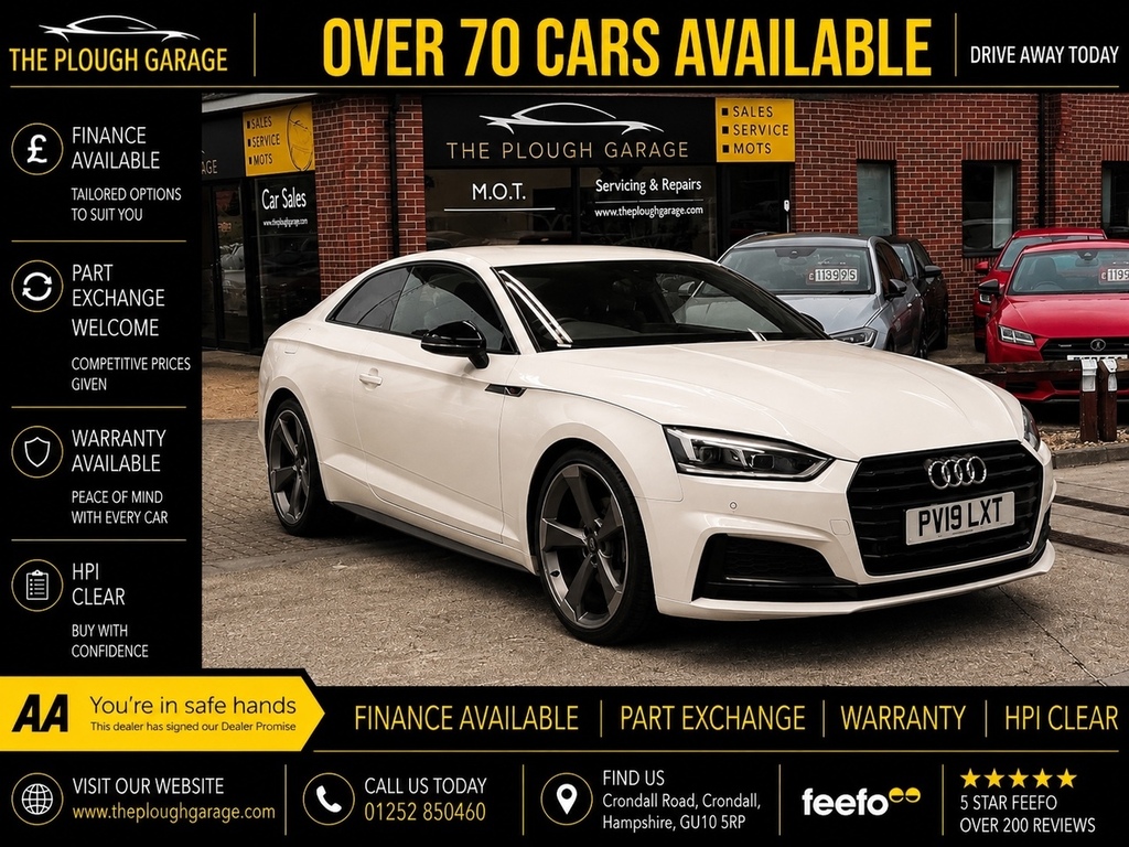 Audi A5 2.0 Tfsi 40 Black Edition Coupe S Troni White
