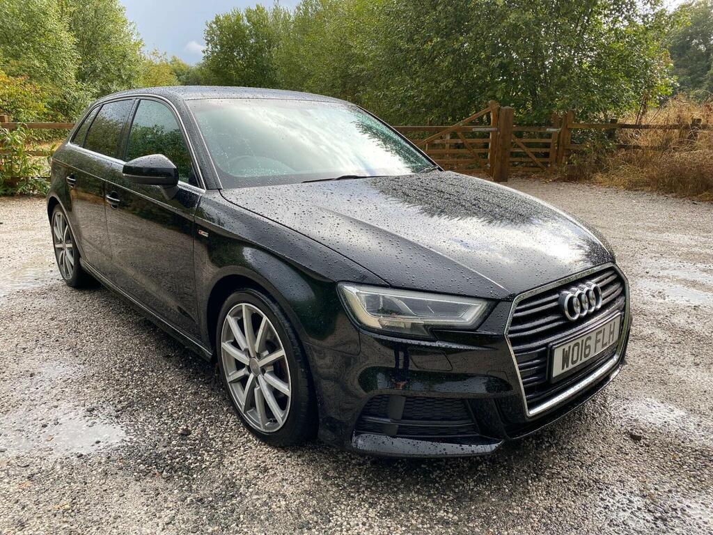 Audi A3 1.6 Tdi S Line Sportback S Tronic Euro 6 Ss Black
