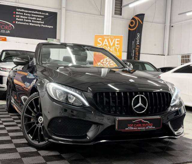 Mercedes-Benz C Class Convertible 2.1 C250d Amg Line Premium Plus Cabr Black