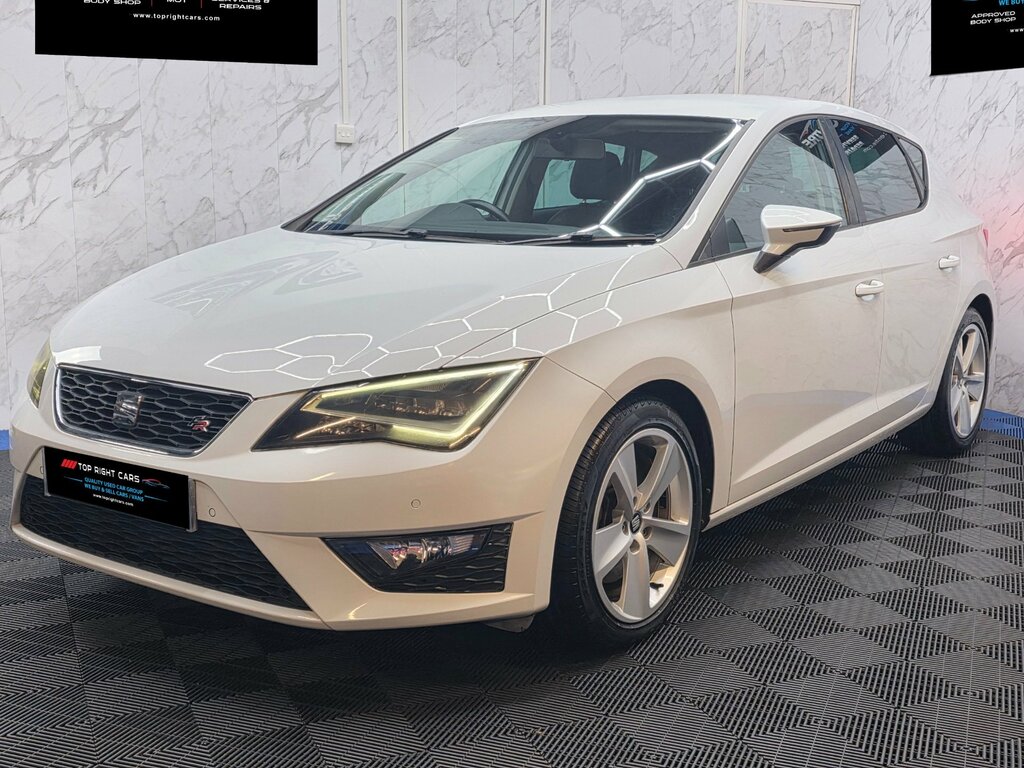 Seat Leon 1.8 Tsi Fr Hatchback Dsg Technology Pack Euro KX63EGF White #3