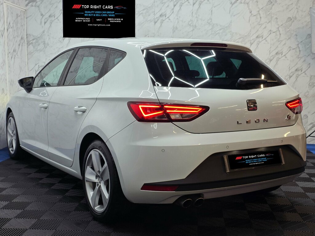 Seat Leon 1.8 Tsi Fr Hatchback Dsg Technology Pack Euro KX63EGF White #5