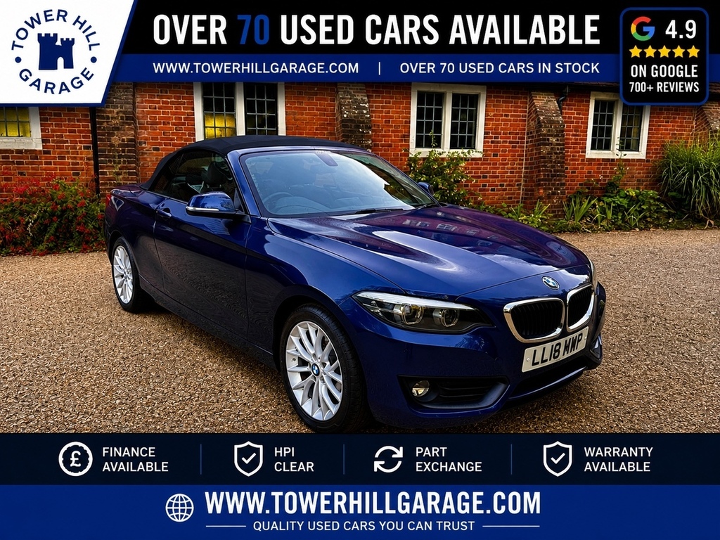 BMW 2 Series 1.5 218I Se Convertible Euro 6 Blue