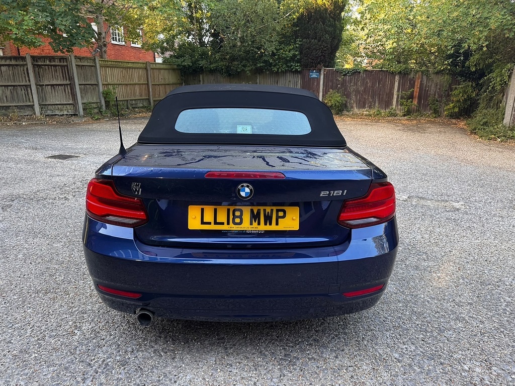 BMW 2 Series 1.5 218I Se Convertible Euro 6 Blue #5