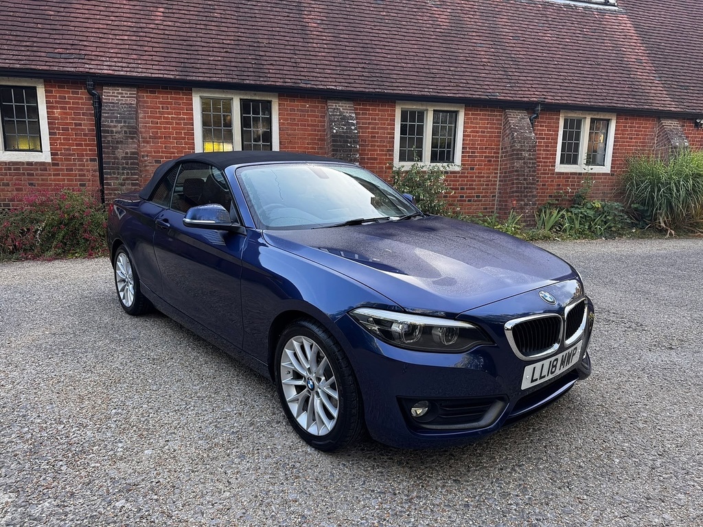 BMW 2 Series 1.5 218I Se Convertible Euro 6 Blue #2