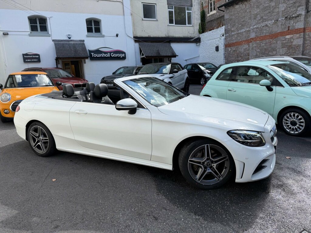 Mercedes-Benz C Class 2.0 C220d Amg Line Cabriolet G-tronic Euro 6 Ss White