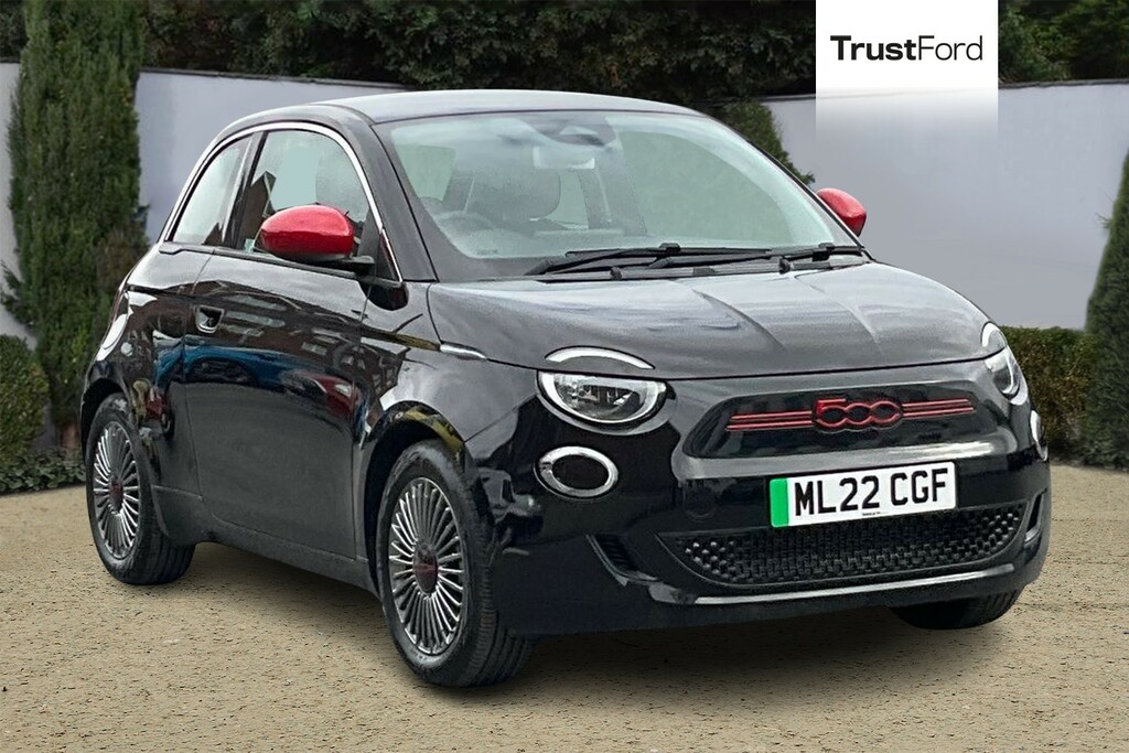Fiat 500E 24Kwh Red Hatchback 95 Ps Black