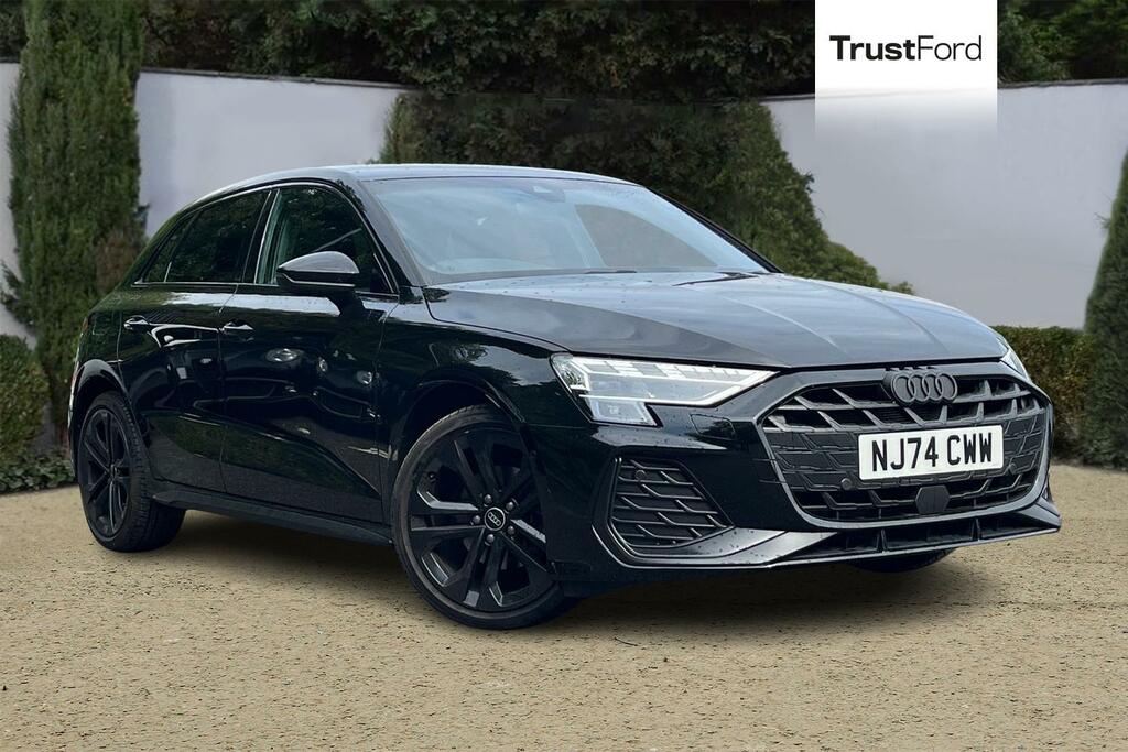Audi A3 30 Tfsi S Line Self Parking Digital Dash Heate Black