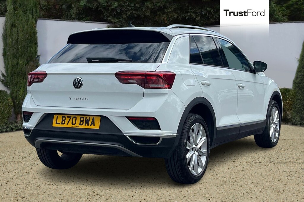 Volkswagen T-Roc 1.5 Tsi Evo Sel Dsg White #4