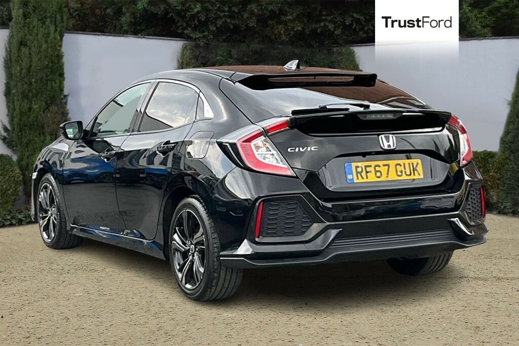 Honda Civic 1.0 Vtec Turbo Sr Cvt Black #2