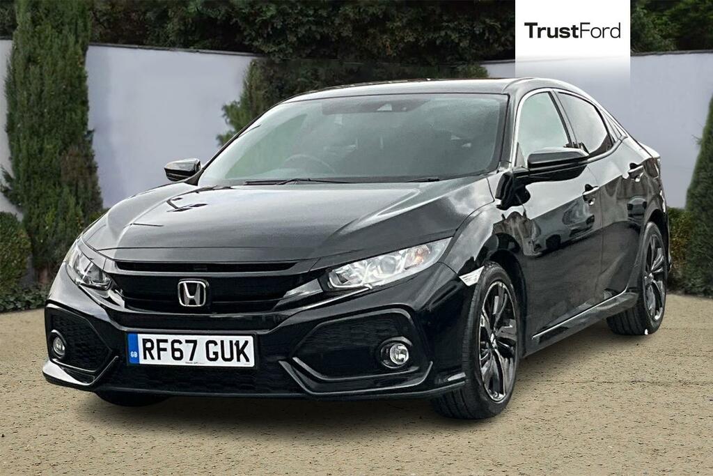 Honda Civic 1.0 Vtec Turbo Sr Cvt Black #5
