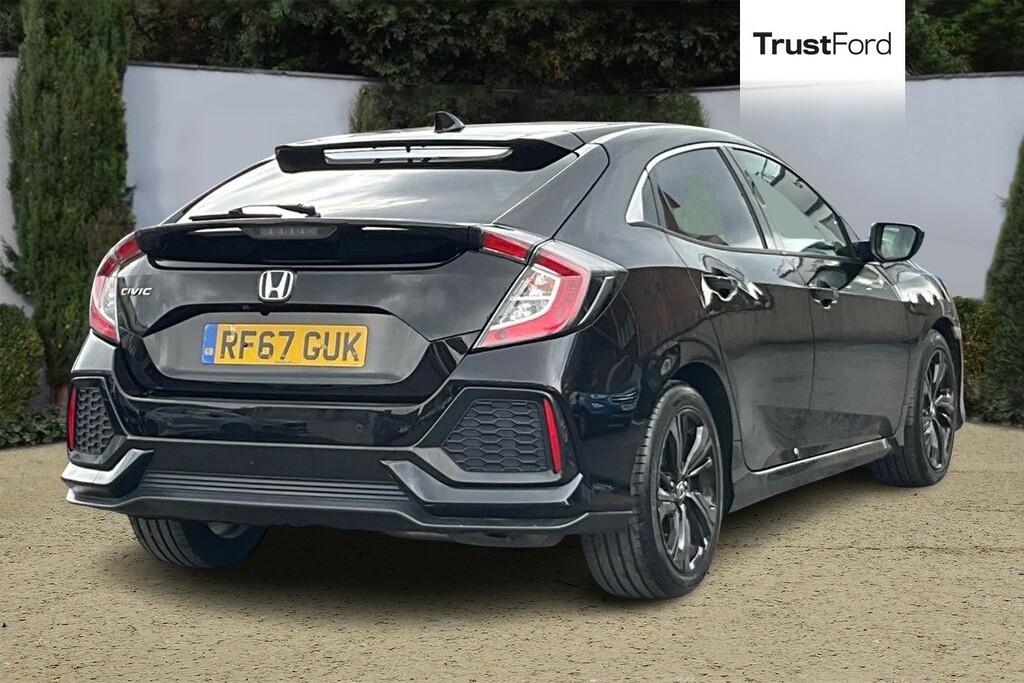 Honda Civic 1.0 Vtec Turbo Sr Cvt Black #4