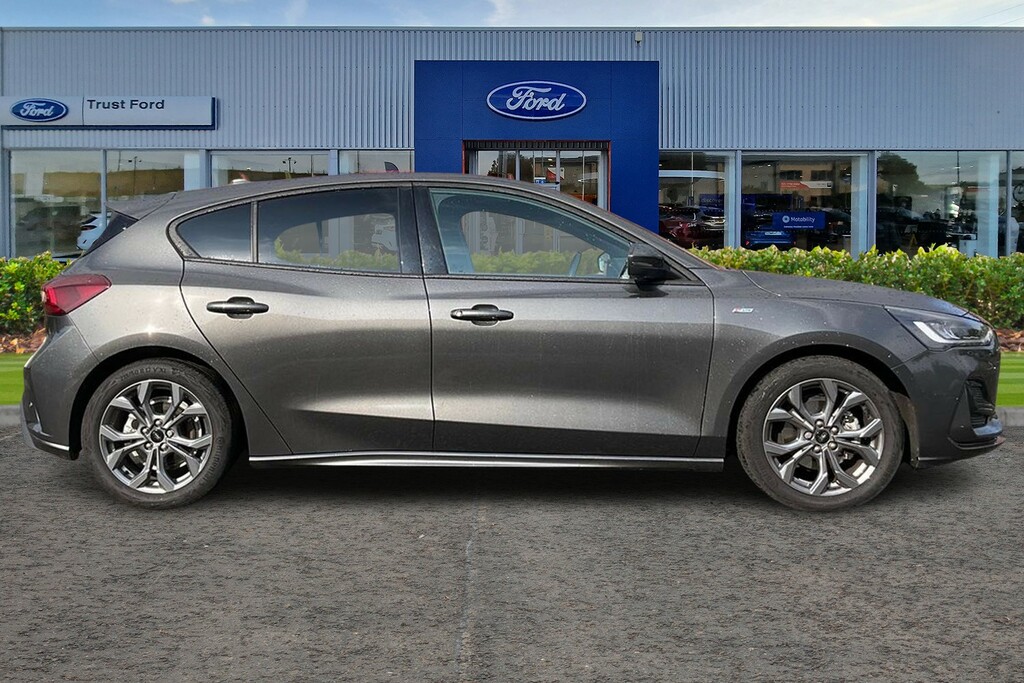 Ford Focus 1.0T Ecoboost Mhev St-line Hatchback Hy IMZ9658 Grey #3