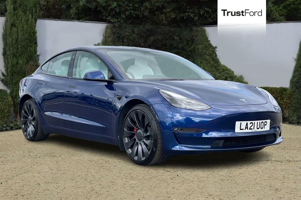 Tesla Model 3 Dual Motor Performance Saloon Blue
