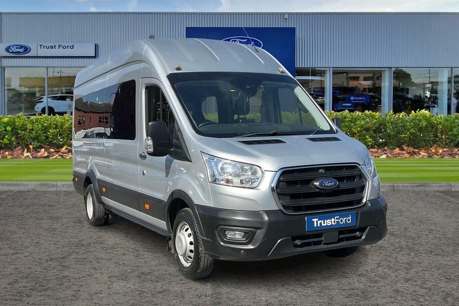 Ford Transit Custom 460 Leader L4 H3 Elwb High Roof 17 Seat Minibus Rw Silver