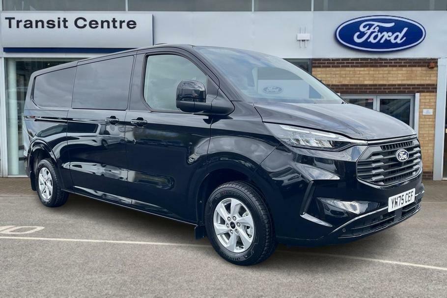 Ford Transit Custom 320 Limited L2 Lwb Double Cab Van Fwd 2.0 Ecoblue YM75CEF Black