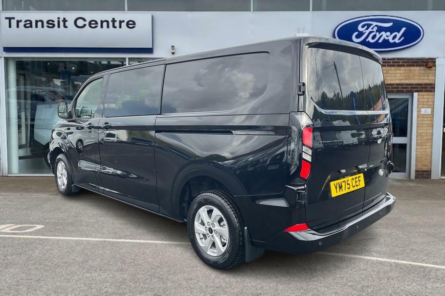 Ford Transit Custom 320 Limited L2 Lwb Double Cab Van Fwd 2.0 Ecoblue YM75CEF Black #2