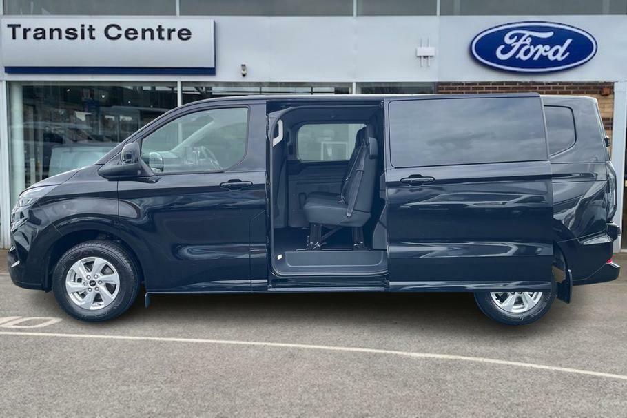 Ford Transit Custom 320 Limited L2 Lwb Double Cab Van Fwd 2.0 Ecoblue YM75CEF Black #5