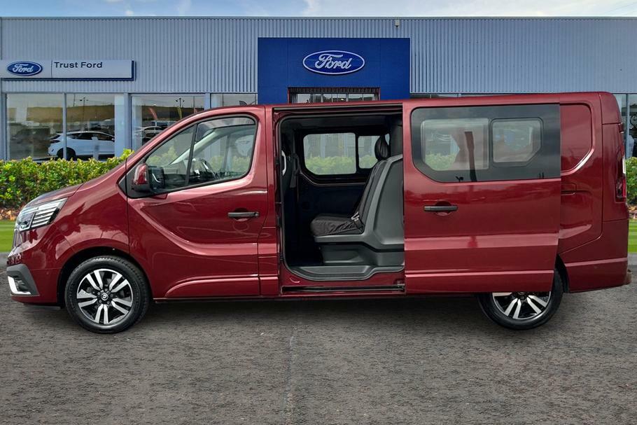 Renault Trafic Lwb Ll30 Blue Dci 170 Extra Sport Crew Van Edc Red #5