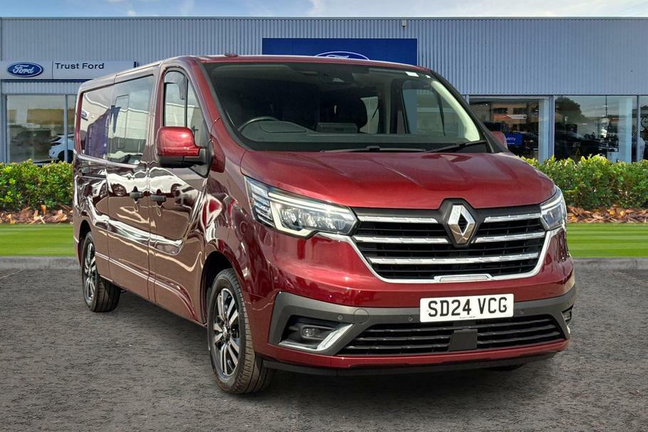 Renault Trafic Lwb Ll30 Blue Dci 170 Extra Sport Crew Van Edc Red