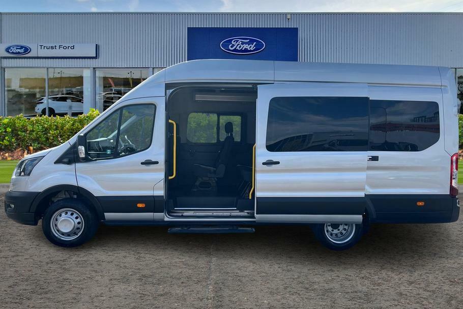 Ford Transit Custom 460 Trend L4 H3 Elwb High Roof 17 Seater Minibus R Silver #5