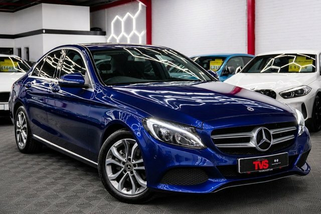 Mercedes-Benz C Class 2.0 C200 Sport Saloon G-tronic Euro 6 Blue