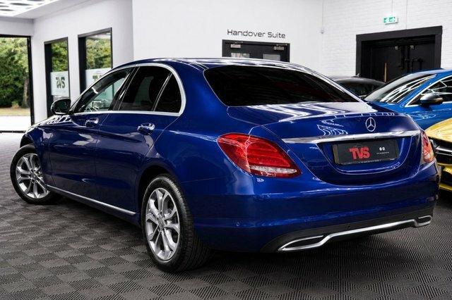 Mercedes-Benz C Class 2.0 C200 Sport Saloon G-tronic Euro 6 Blue #3