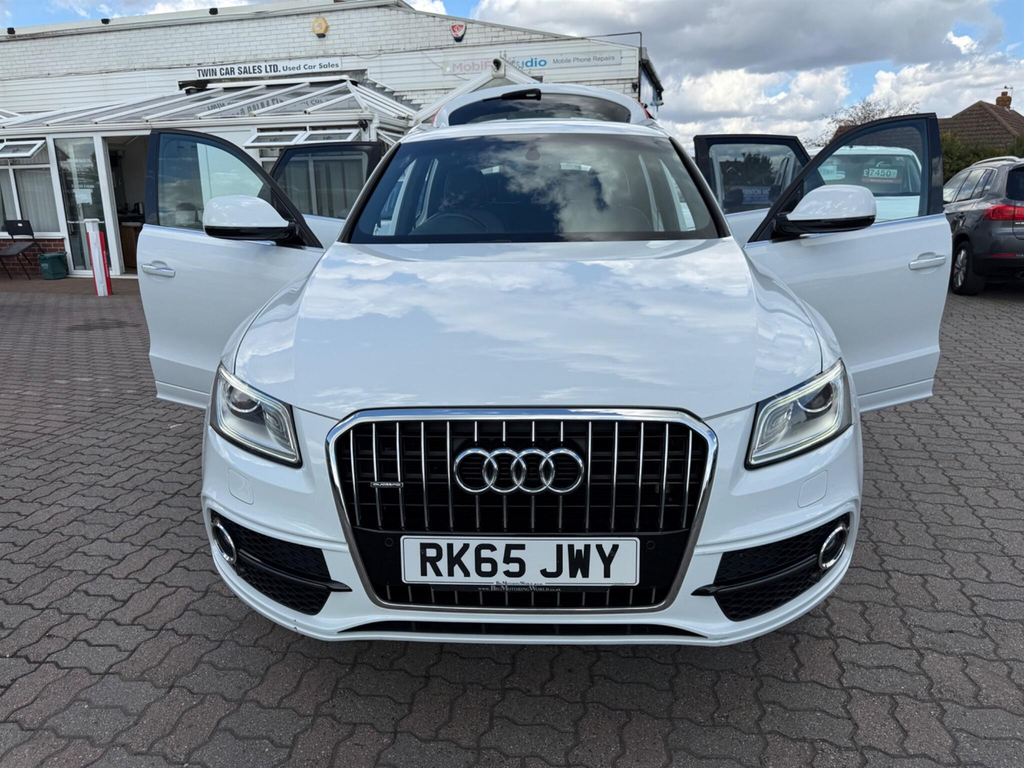 Audi Q5 2.0 Tdi S Line Plus S Tronic Quattro Euro 6 Ss White #6