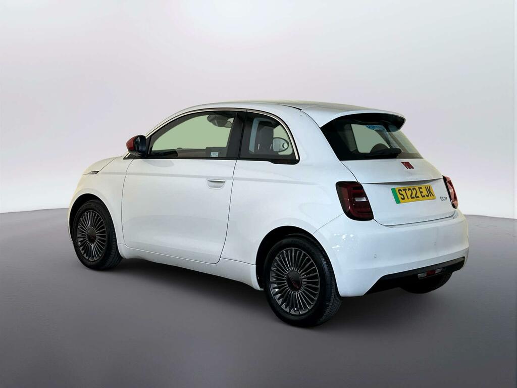 Fiat 500E 24Kwh Red Hatchback 95 Ps White #6