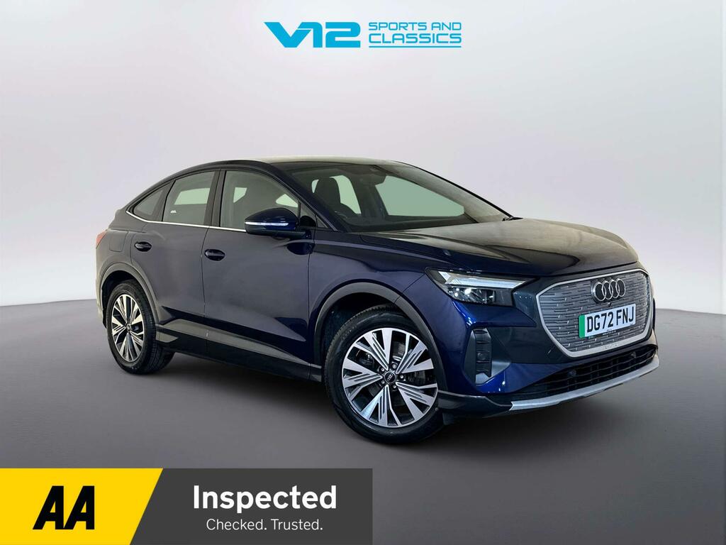 Audi Q4 E Tron 35 Sport Sportback 55Kwh 170 Ps Blue
