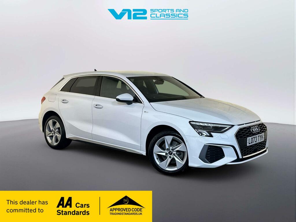 Audi A3 1.4 Tfsie 40 S Line Sportback Plug-in H White