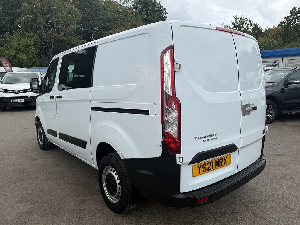 Ford Transit Custom 2.0 300 Ecoblue Leader Crew Van Double Cab Die YS21MRX White #5