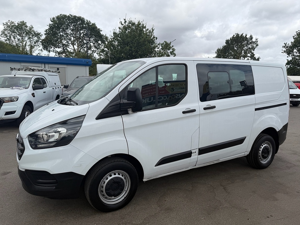 Ford Transit Custom 2.0 300 Ecoblue Leader Crew Van Double Cab Die YS21MRX White #4