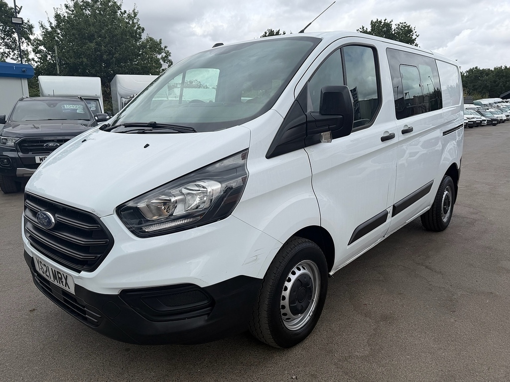 Ford Transit Custom 2.0 300 Ecoblue Leader Crew Van Double Cab Die YS21MRX White #3