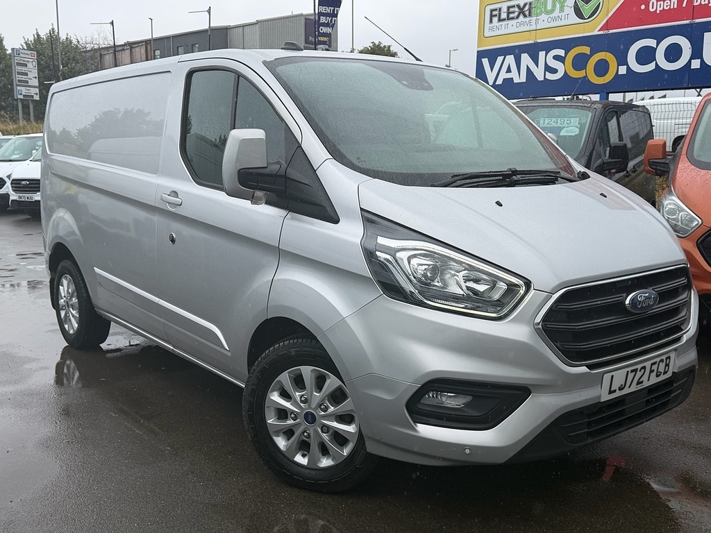 Ford Transit Custom 2.0 300 Ecoblue Limited Panel Van Manua LJ72FCB Silver