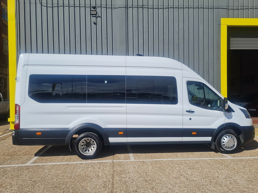 Ford Transit Custom 2.0 460 Ecoblue Leader Minibus Double Cab Dies YS74WEX White #4