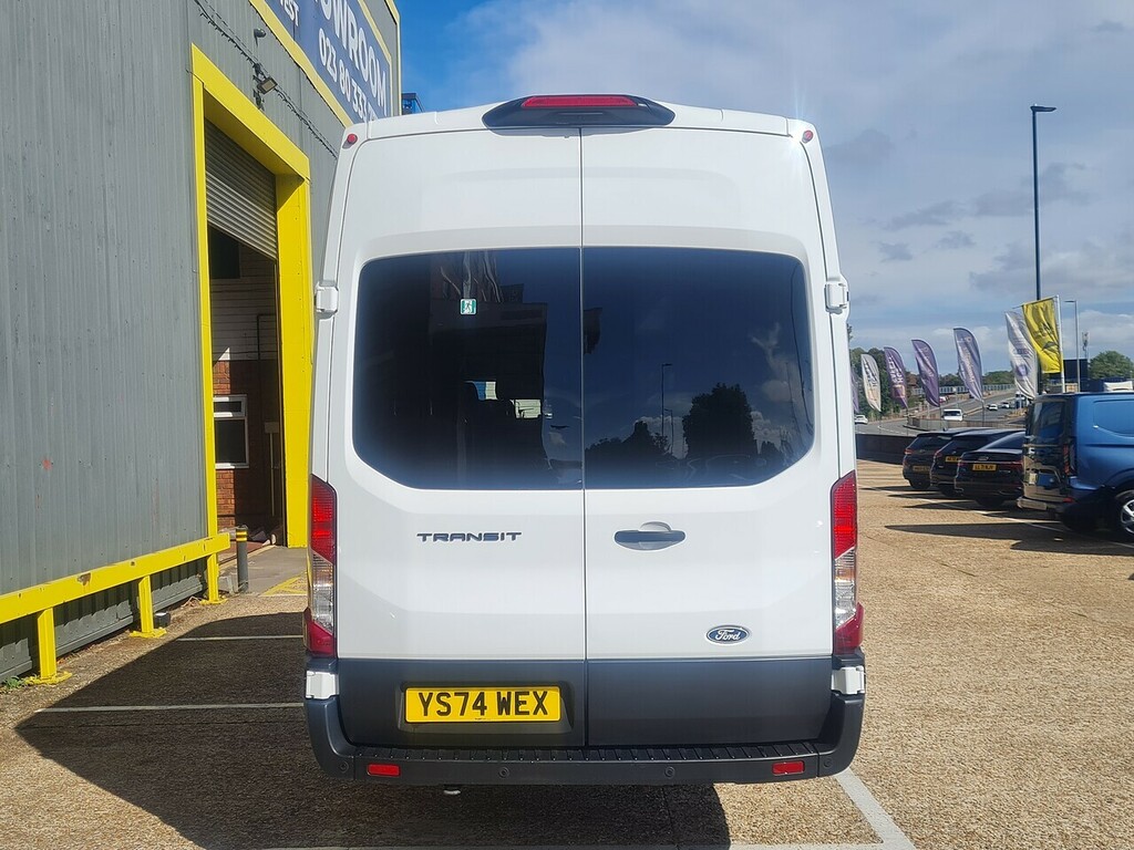 Ford Transit Custom 2.0 460 Ecoblue Leader Minibus Double Cab Dies YS74WEX White #6