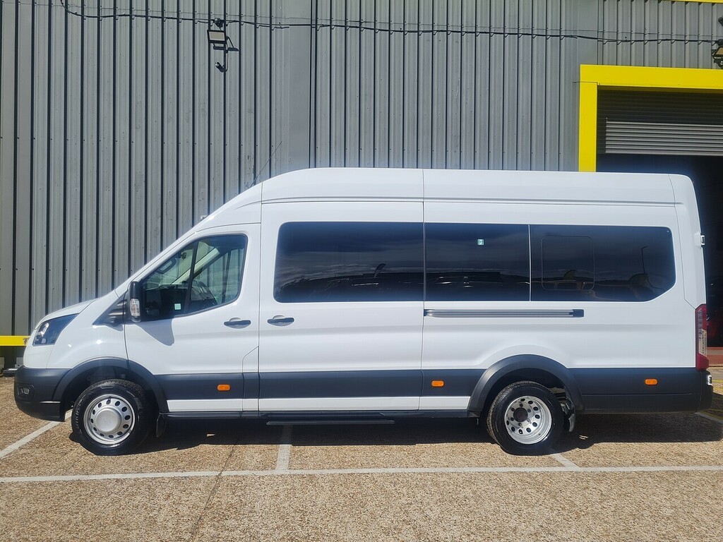 Ford Transit Custom 2.0 460 Ecoblue Leader Minibus Double Cab Dies YS74WEX White #2