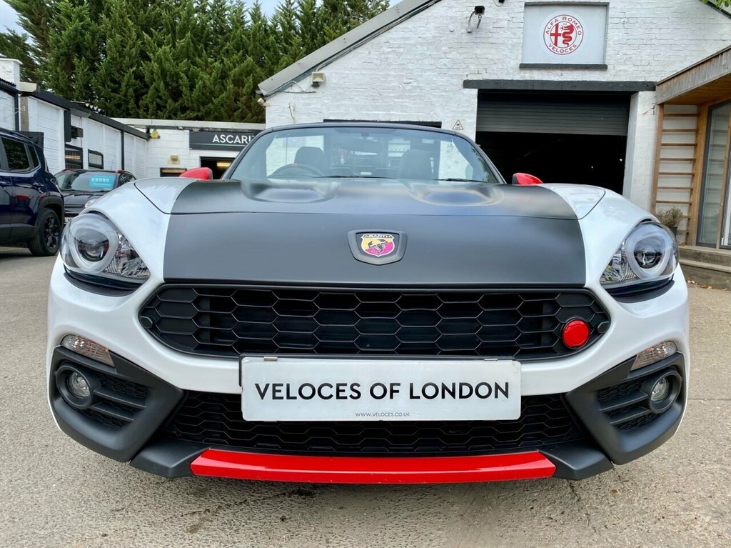 Abarth 124 Spider Convertible YW17AOC White #2