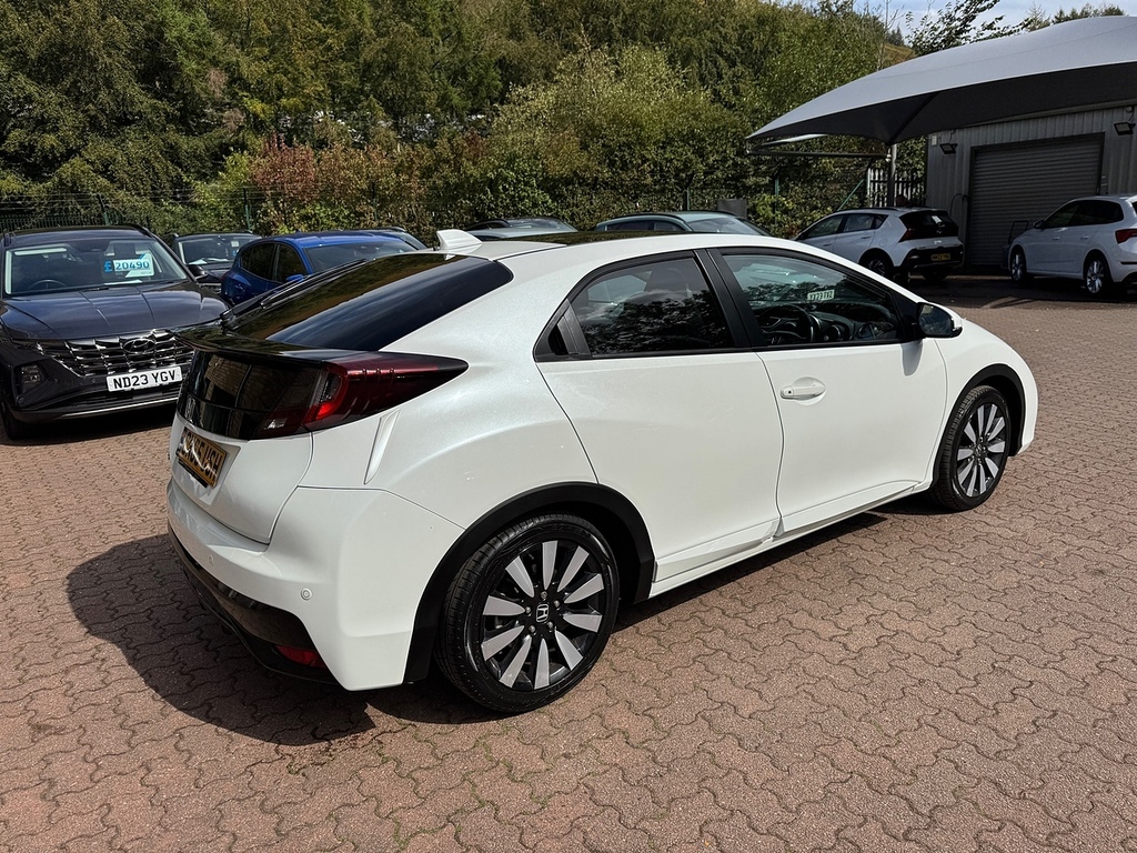 Honda Civic I-vtec Sr White #5