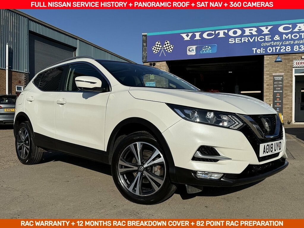 Nissan Qashqai 1.5Dci N-connecta Euro 6 U12339 Ulez White