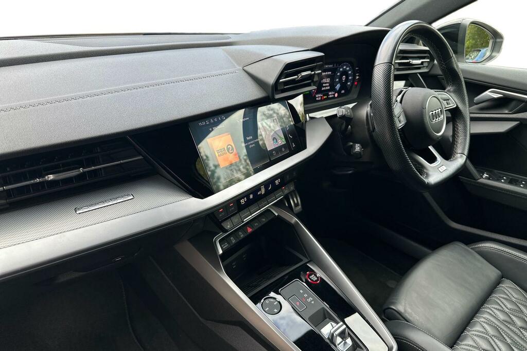 Audi A3 Audi S3 Saloon Black Edition Tfsi 310 Ps S Tronic LV73SNZ White #2