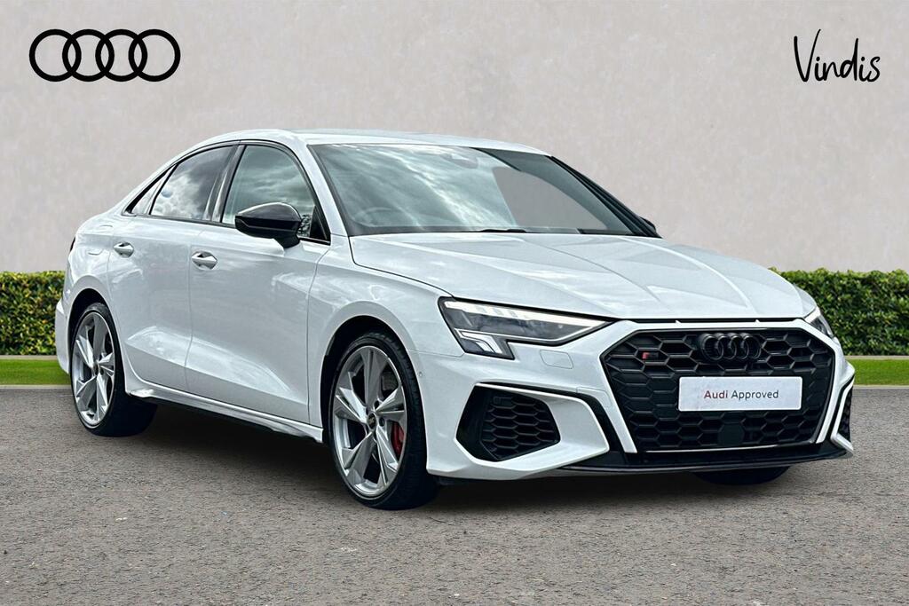 Audi A3 Audi S3 Saloon Black Edition Tfsi 310 Ps S Tronic LV73SNZ White