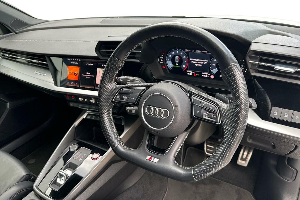Audi A3 Audi S3 Saloon Black Edition Tfsi 310 Ps S Tronic LV73SNZ White #6