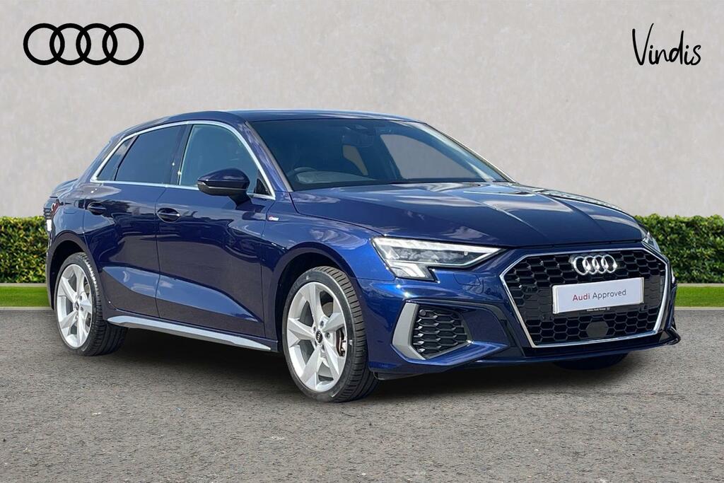 Audi A3 Audi A3 Sportback S Line 40 Tfsi E 204 Ps S Tronic KT24UJK Blue