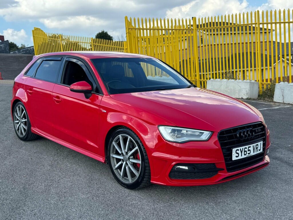 Audi A3 2.0 Tdi S Line Sportback Euro 6 Ss SY65VRJ Red #4