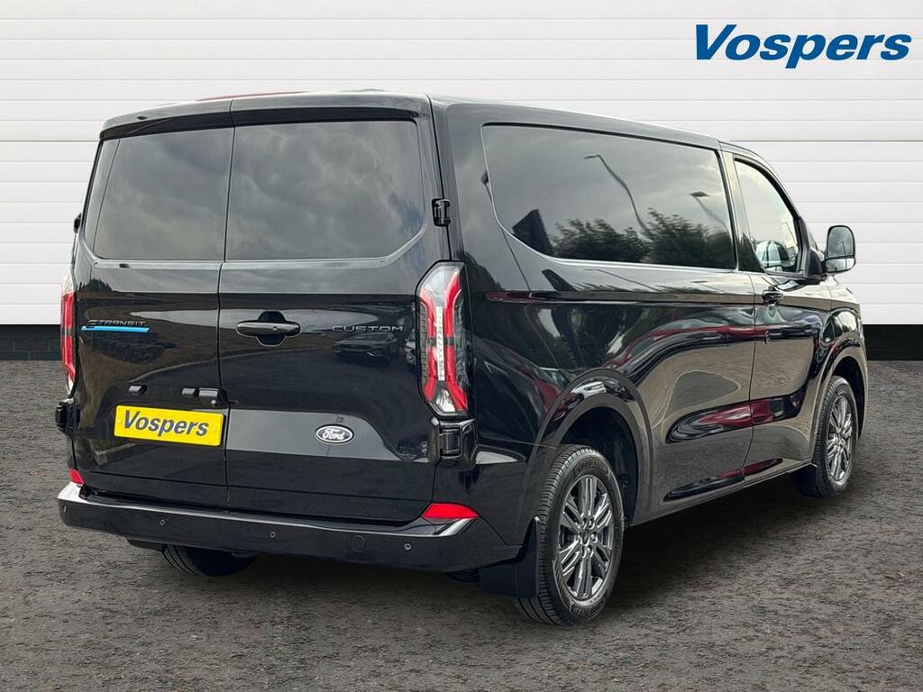 Ford Transit Custom 100Kw 65Kwh H1 Van Limited WG26BVV Black #3