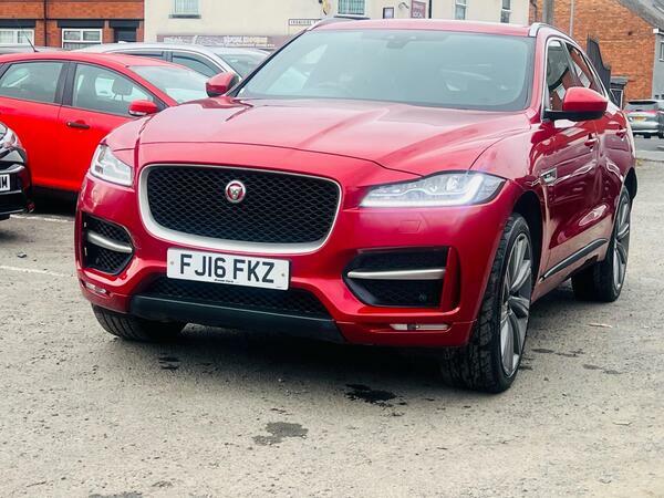 Jaguar F-Pace 2.0 D180 R-sport Awd Euro 6 Ss Red #4