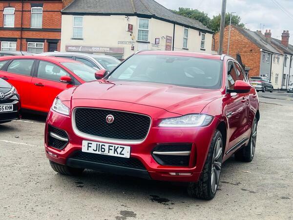 Jaguar F-Pace 2.0 D180 R-sport Awd Euro 6 Ss Red #3