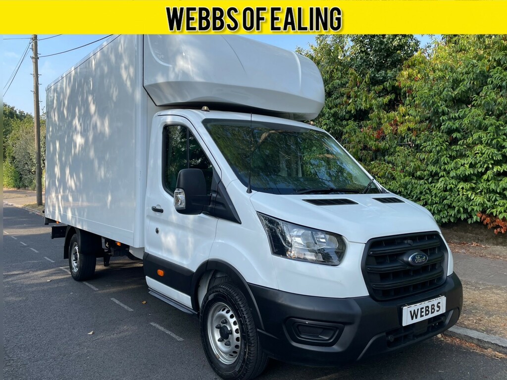 Ford Transit Custom Luton 2.0 Transit Leader Single Chassis Cab 350 L4 BG21TWK White