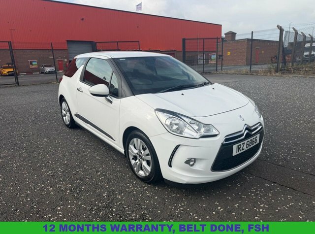 Citroen DS3 1.2 Puretech Dsign Plus Hatchback Manua White